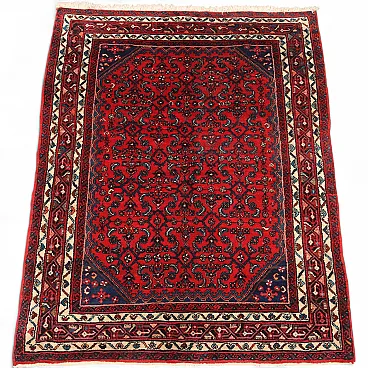Hosseinabad rug in cotton and wool, 20th century
