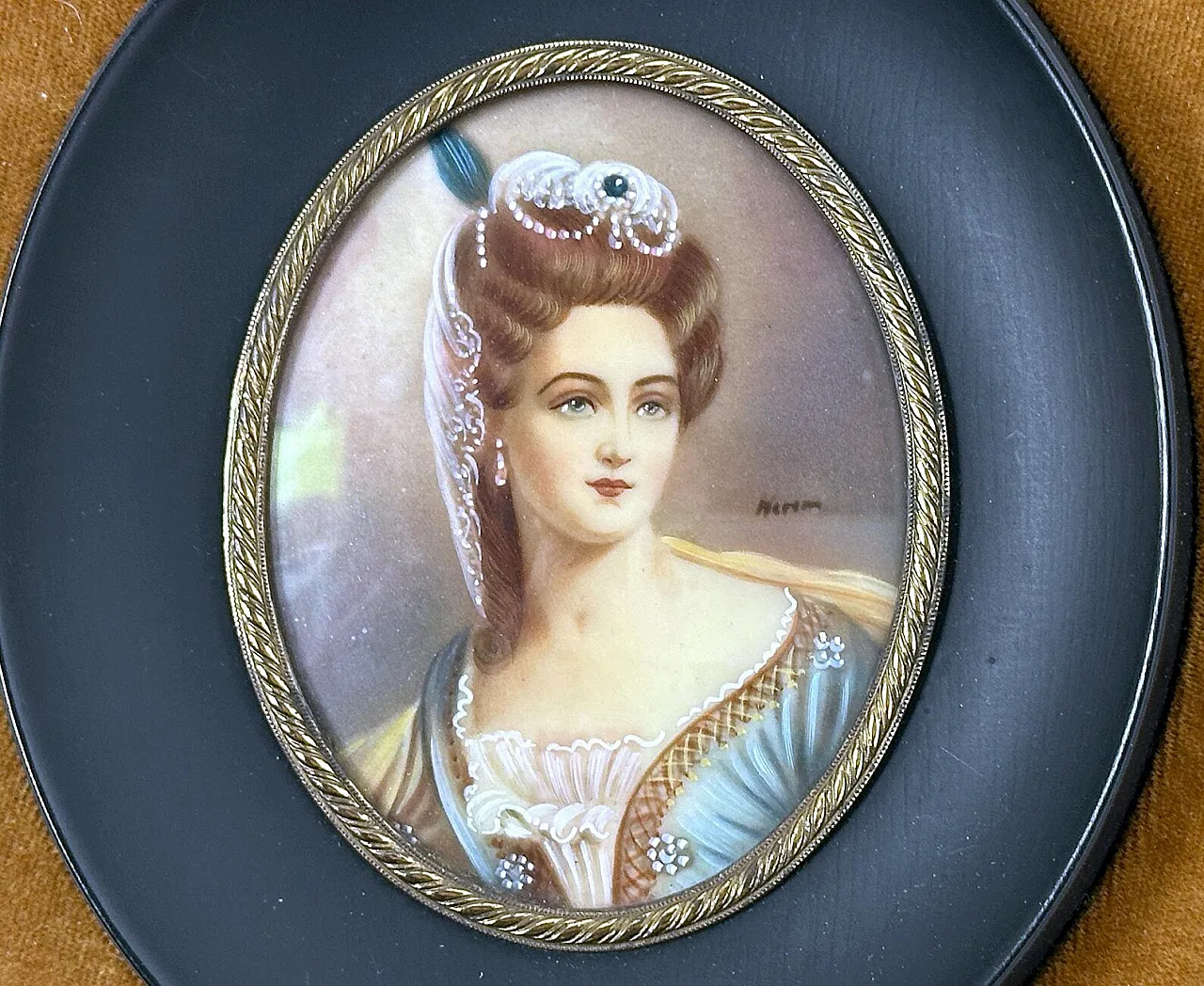 Gouache on porcelain, 19th century 2