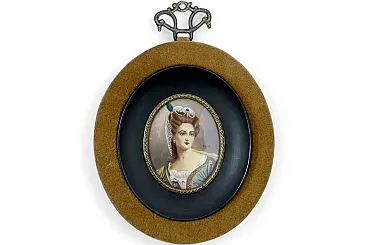 Gouache on porcelain, 19th century