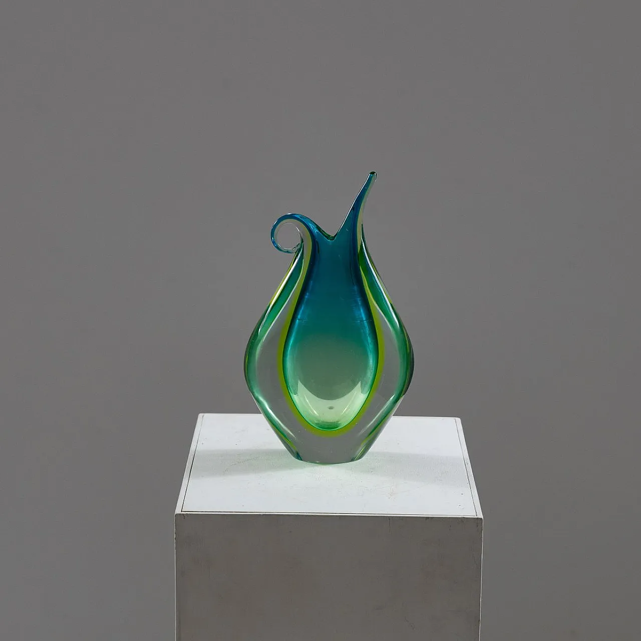 Large submerged glass vase, 1960s 5