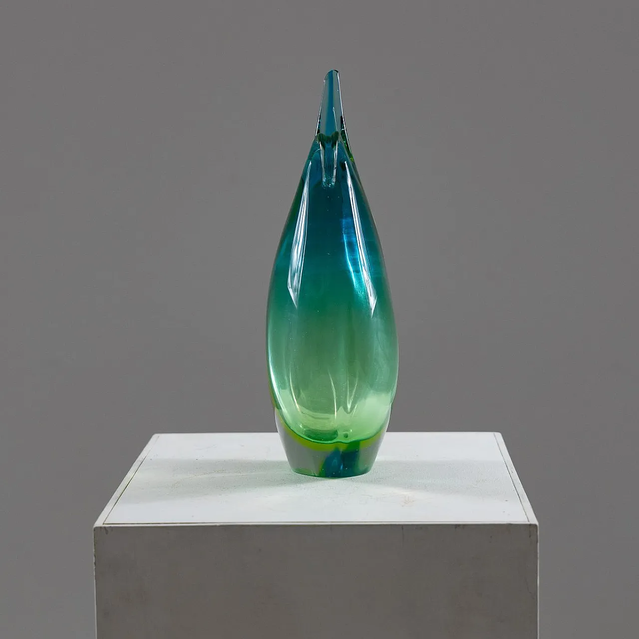 Large submerged glass vase, 1960s 6