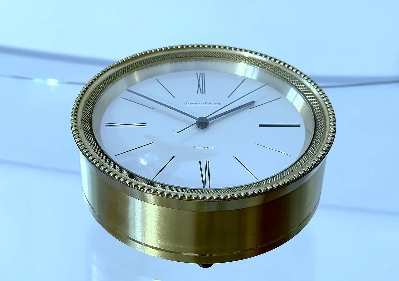 Jaeger LeCoultre table clock, Portescap REF. 5004, 1950s 4