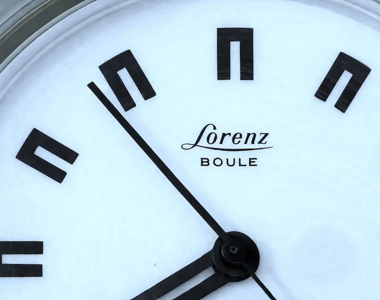 Table clock LORENZ, Mod. BOULE, 1950s 2