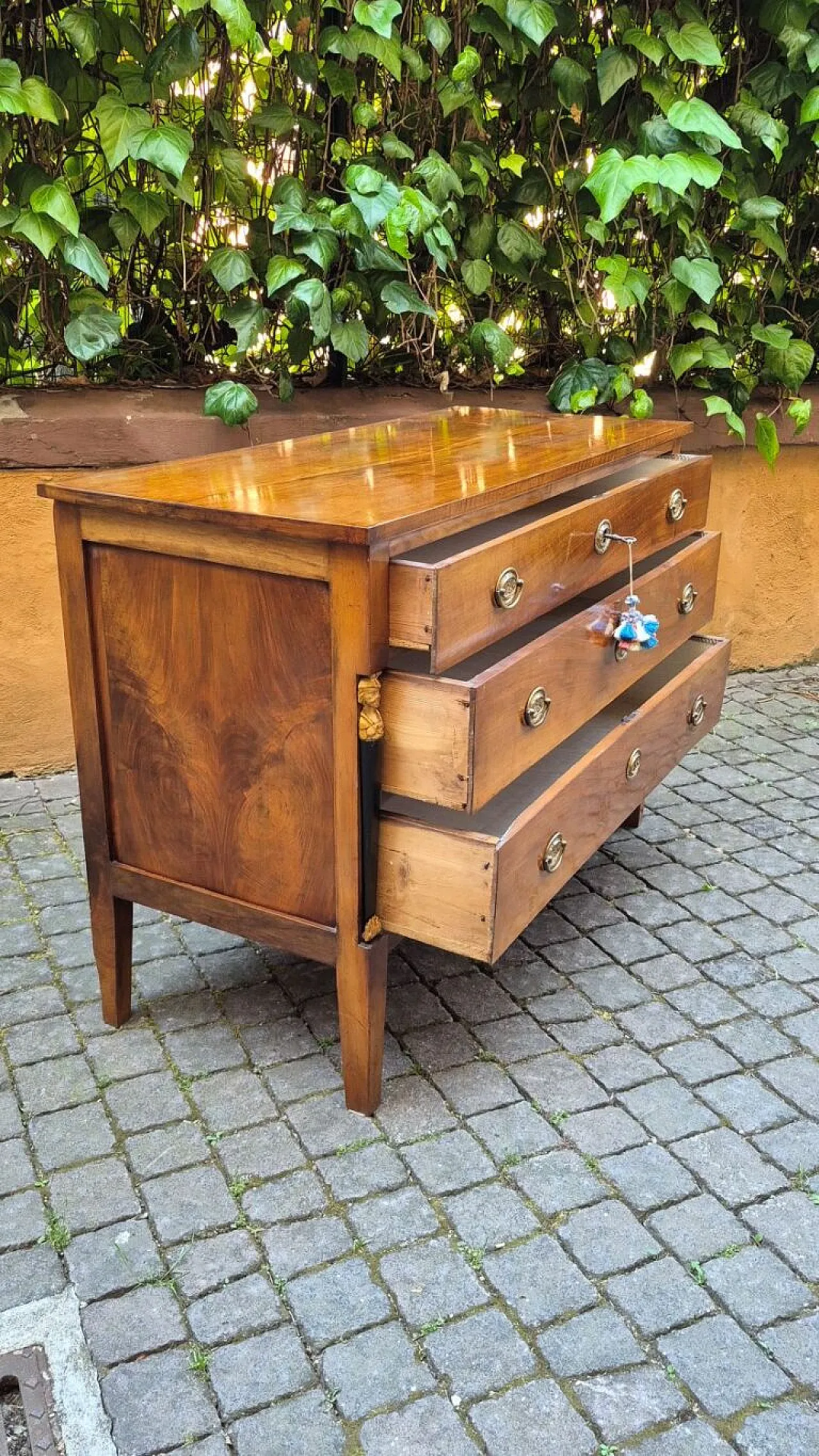Coppia di cassettoni Impero in noce, '800 6