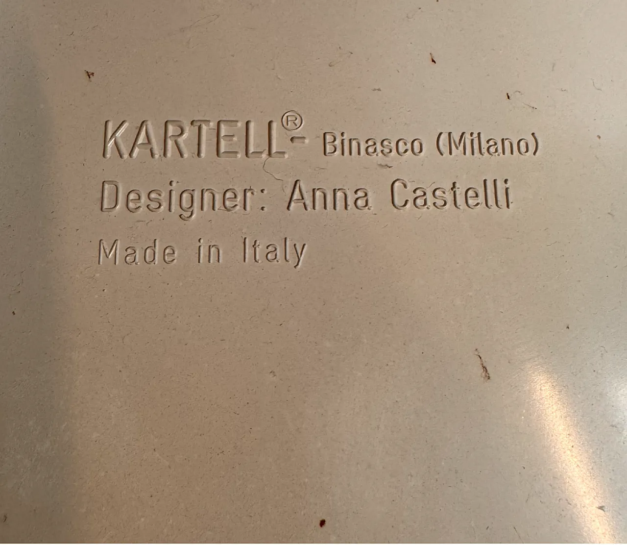 Anna Castelli's bedside table for Kartell, 1970s 10