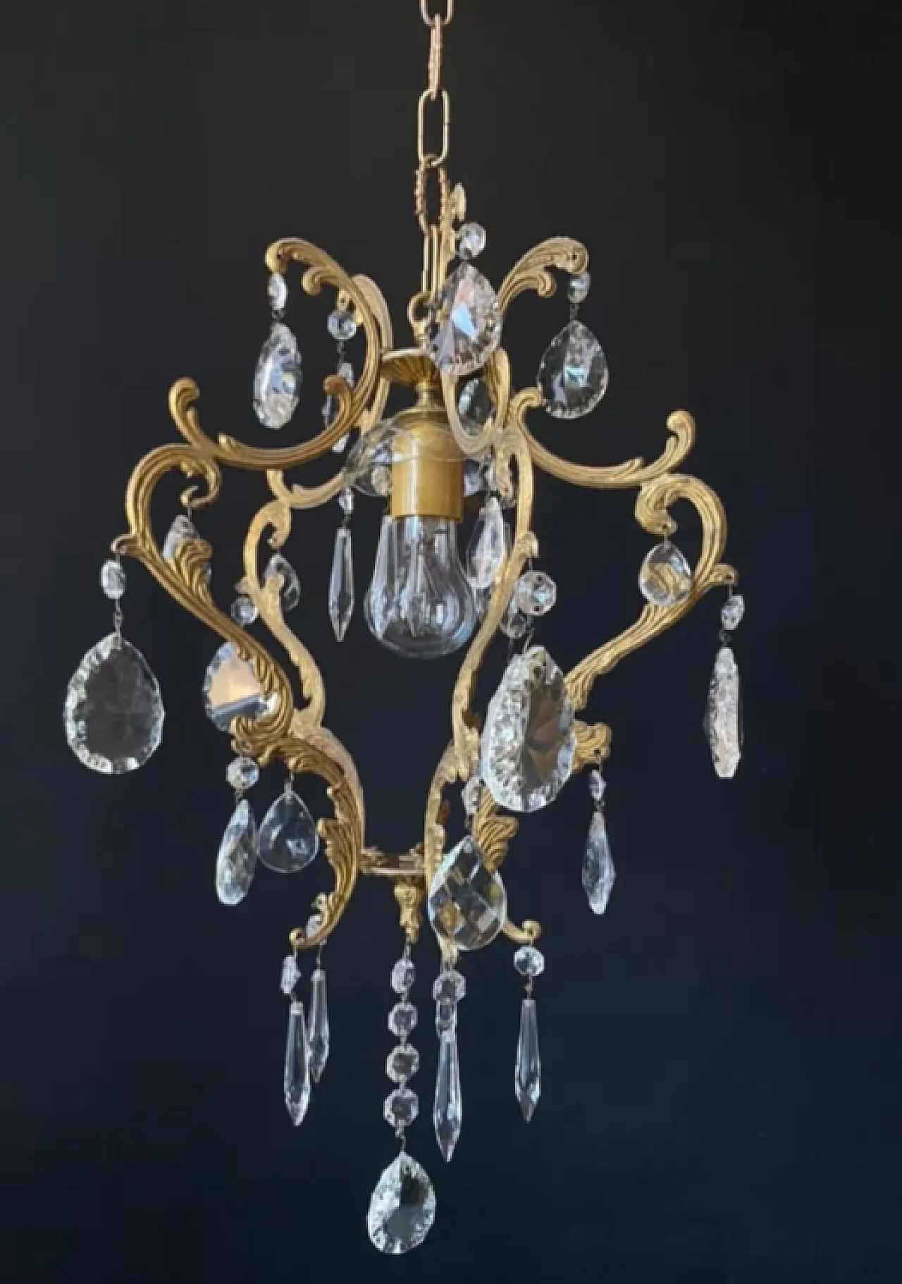 Lampadario in stile Luigi XV, '900 1