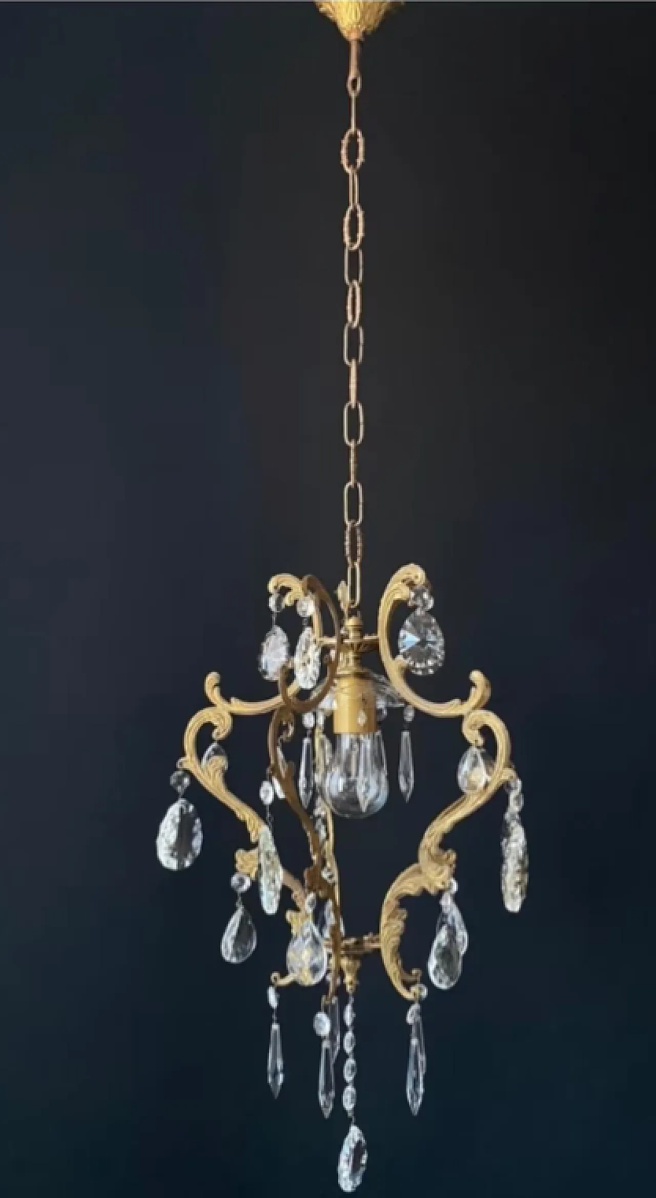 Lampadario in stile Luigi XV, '900 3