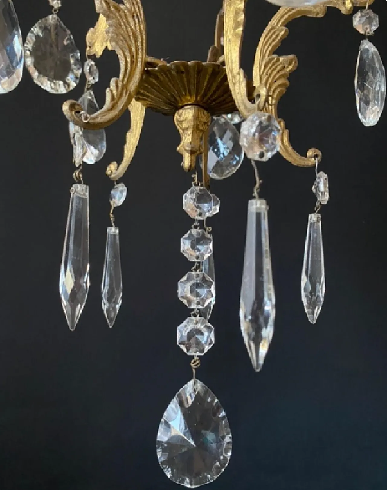 Lampadario in stile Luigi XV, '900 5
