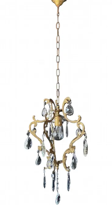 Lampadario in stile Luigi XV, '900