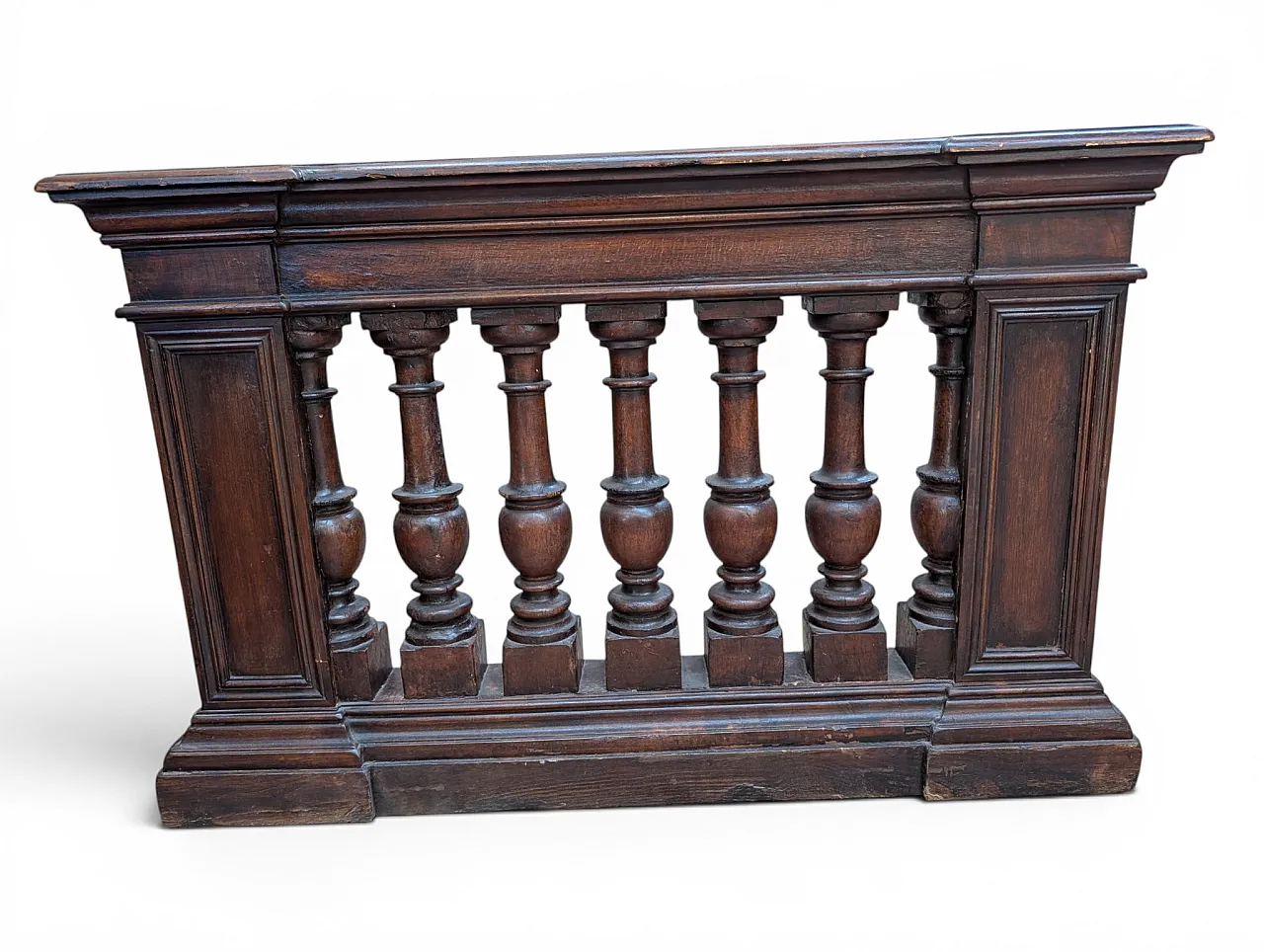 Coppia di balaustre in legno di noce, '700 4