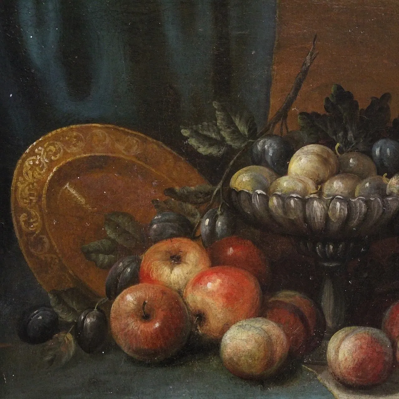 Still life, oil on canvas, mid-18th century 3