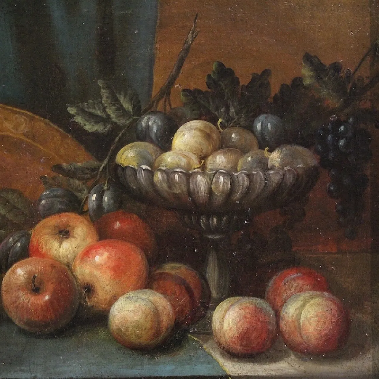 Still life, oil on canvas, mid-18th century 4