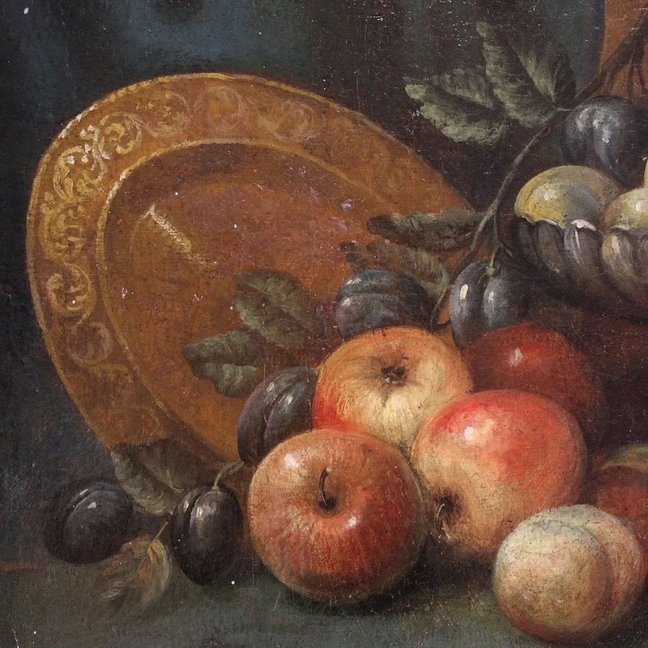 Still life, oil on canvas, mid-18th century 6