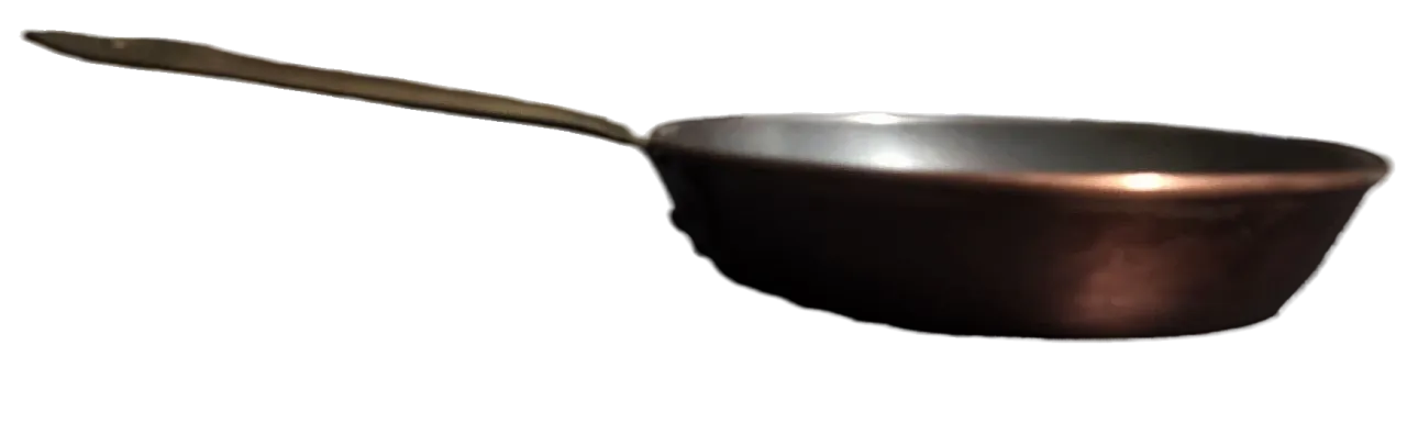 Padella piccola in rame, anni '70 2