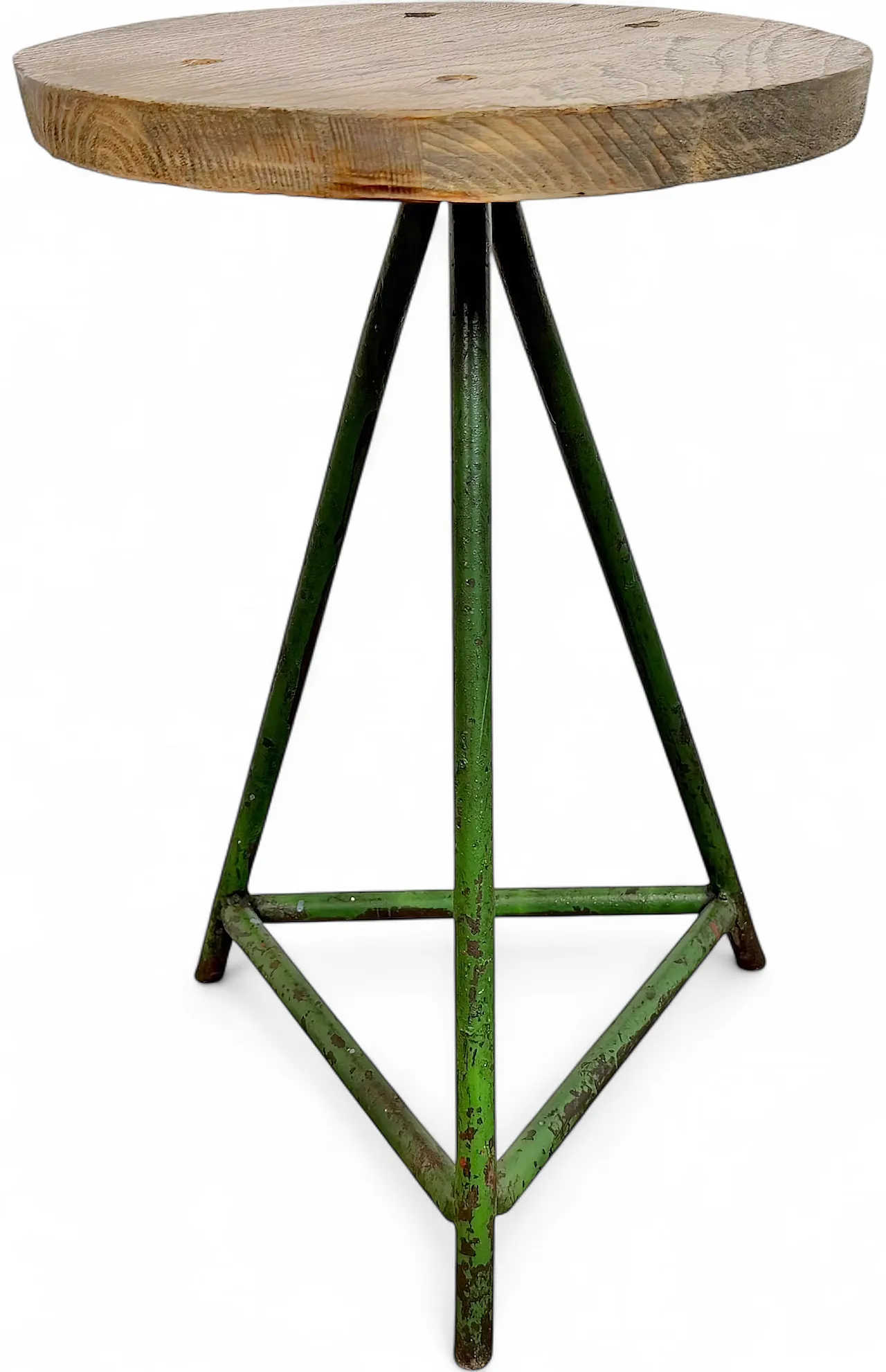 Green Industrial Workshop Stool, 1960s 19
