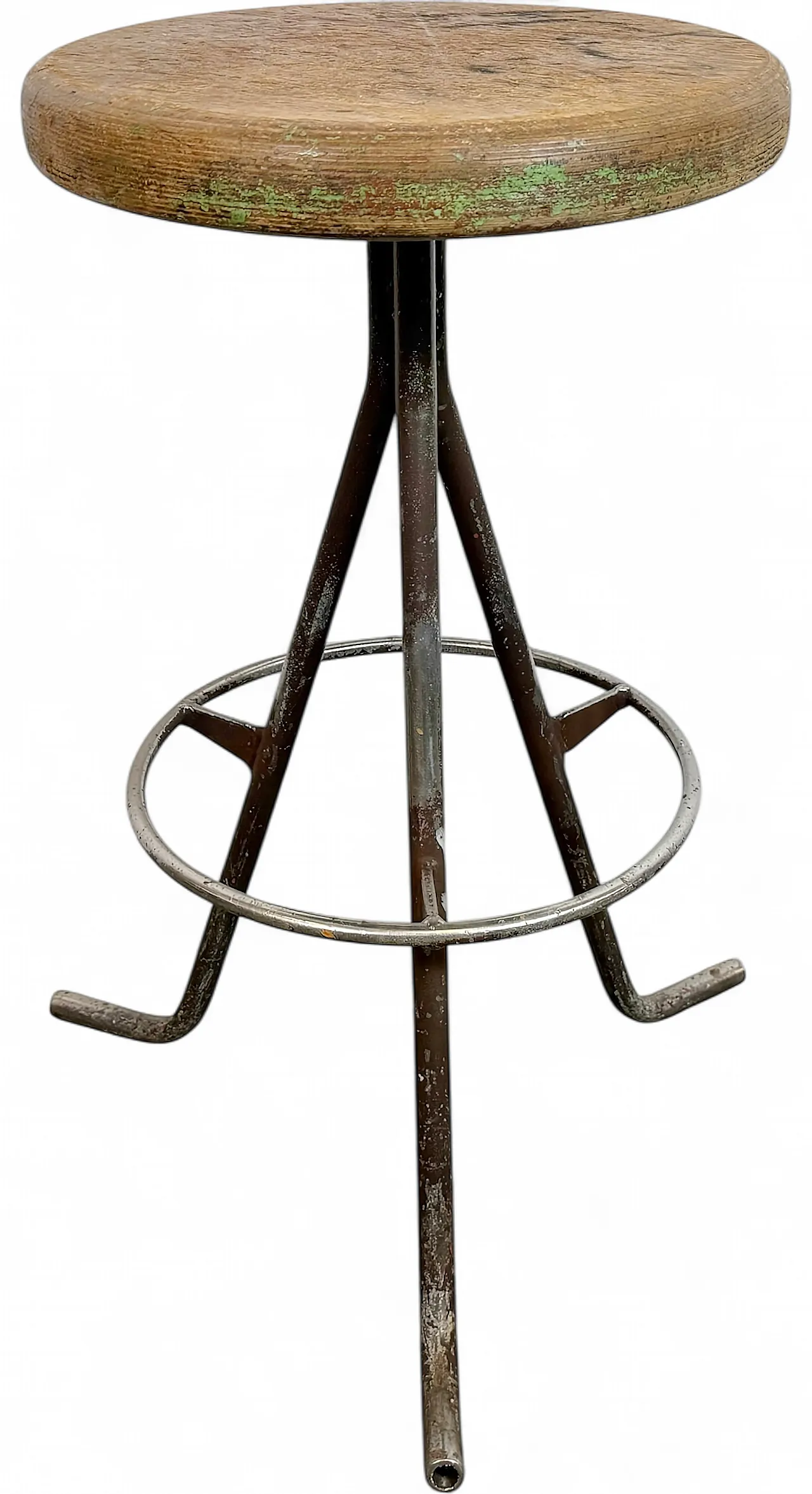 Grey Industrial Workshop Stool, 1960s 19