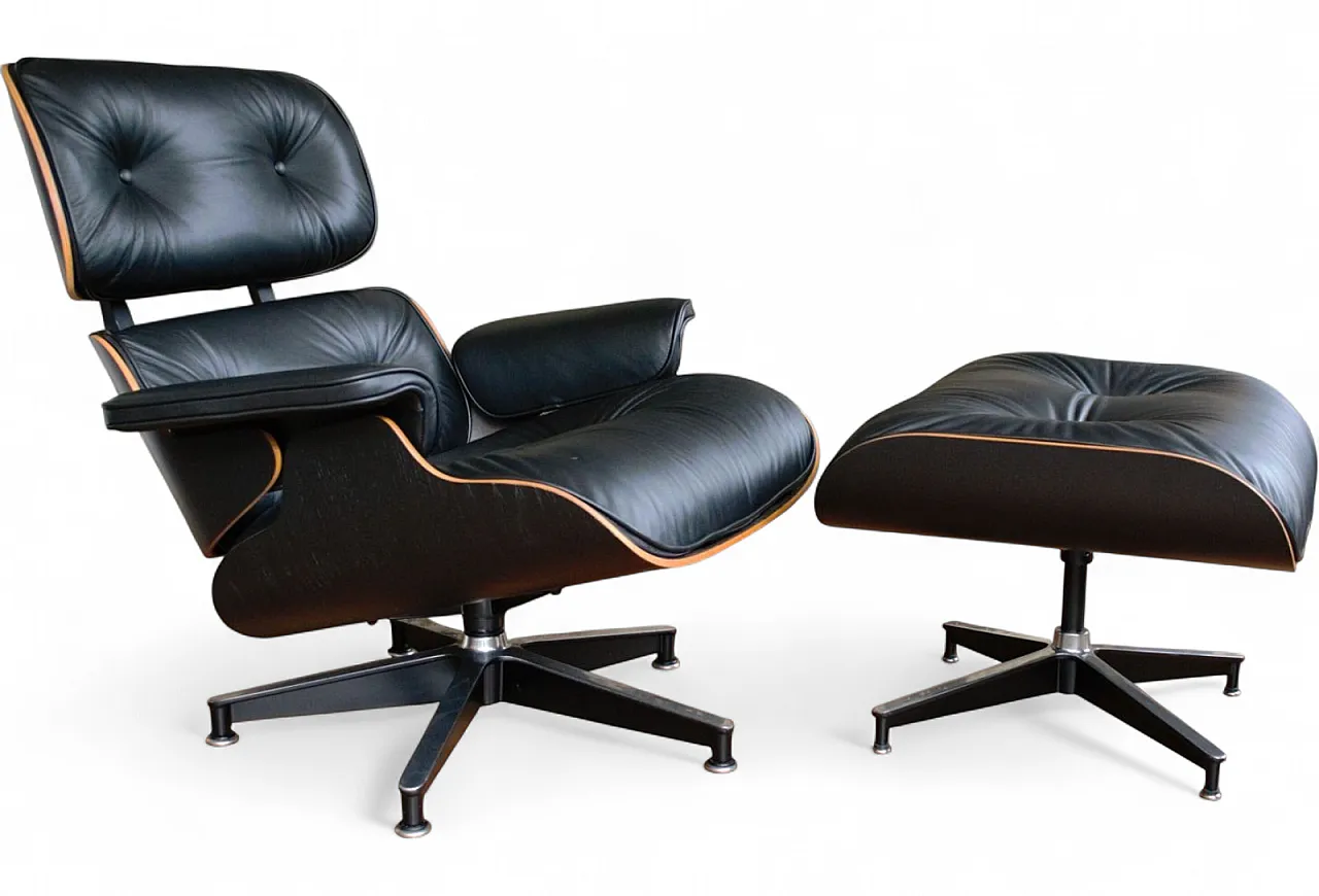 Lounge chair 670 di Eames per Herman Miller restaurata, anni 2000 25
