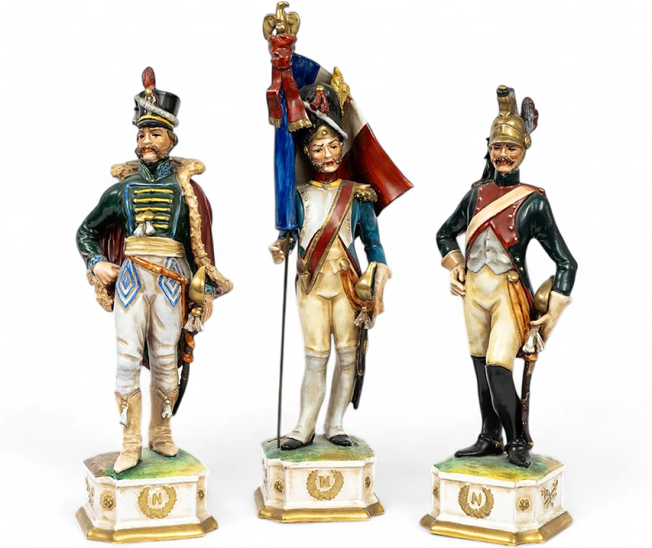 Sculture in porcellana di Capodimonte Soldati napoleonici, '900 9