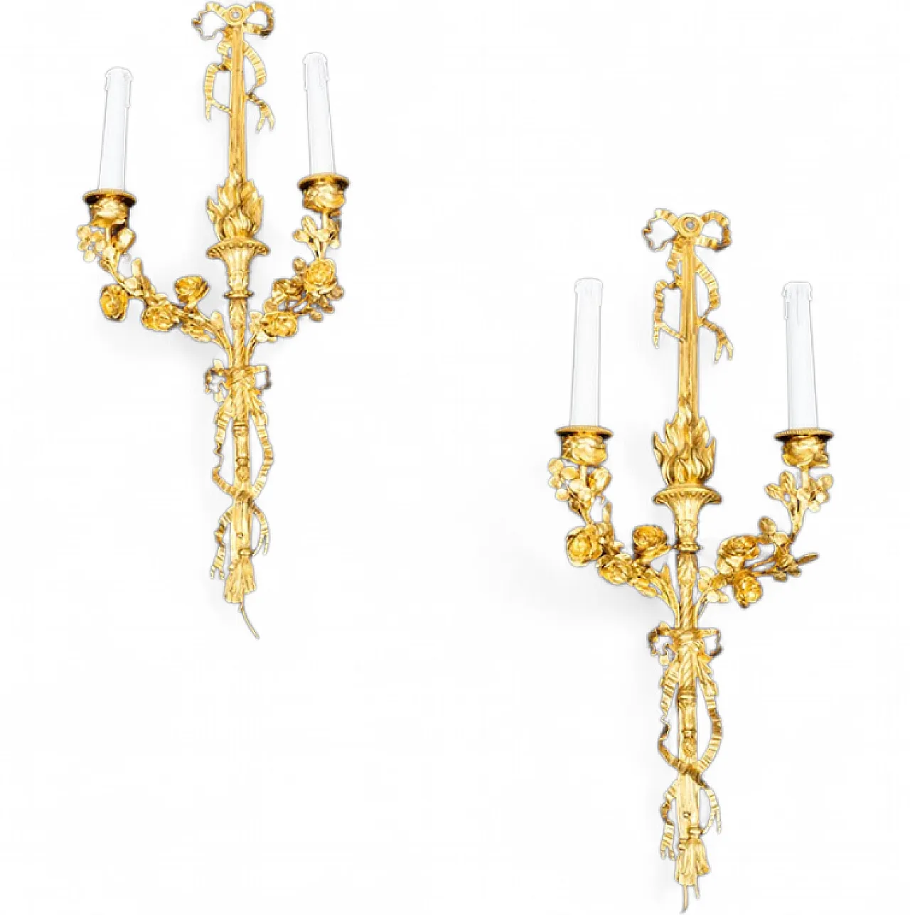 Coppia di Appliques Napoleone III in bronzo dorato, '800 4