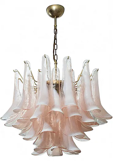 Lampadario a sospensione  in vetro di Murano, anni '70