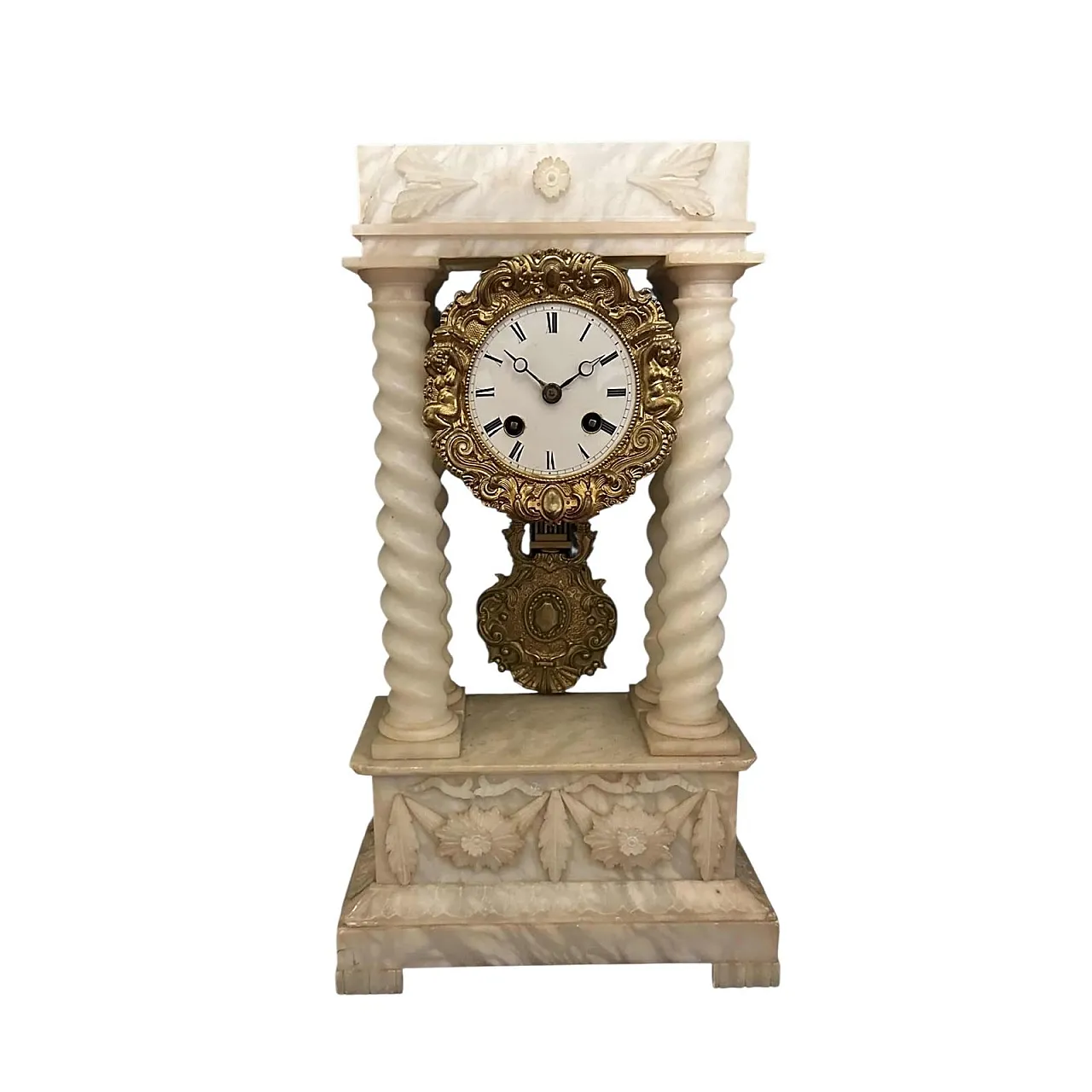 Marble French Mantel Clock, 19th Century 6