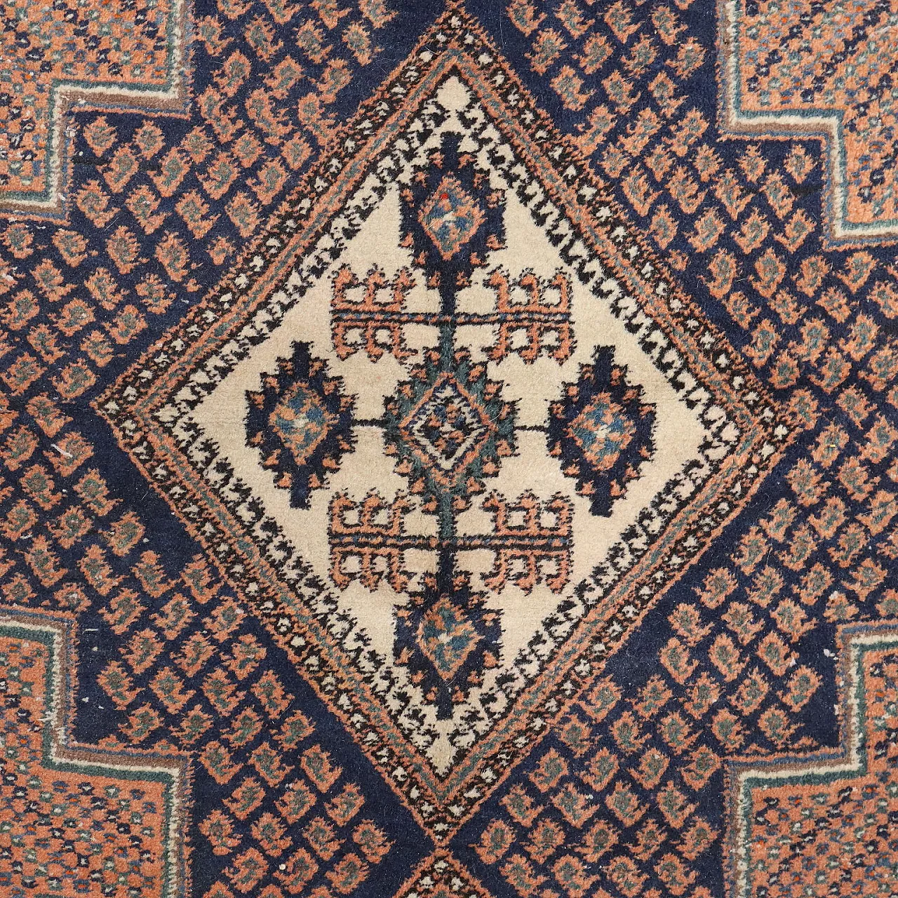 Afshar rug in cotton and wool, 20th century 4