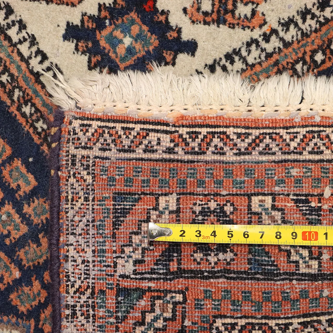 Afshar rug in cotton and wool, 20th century 8