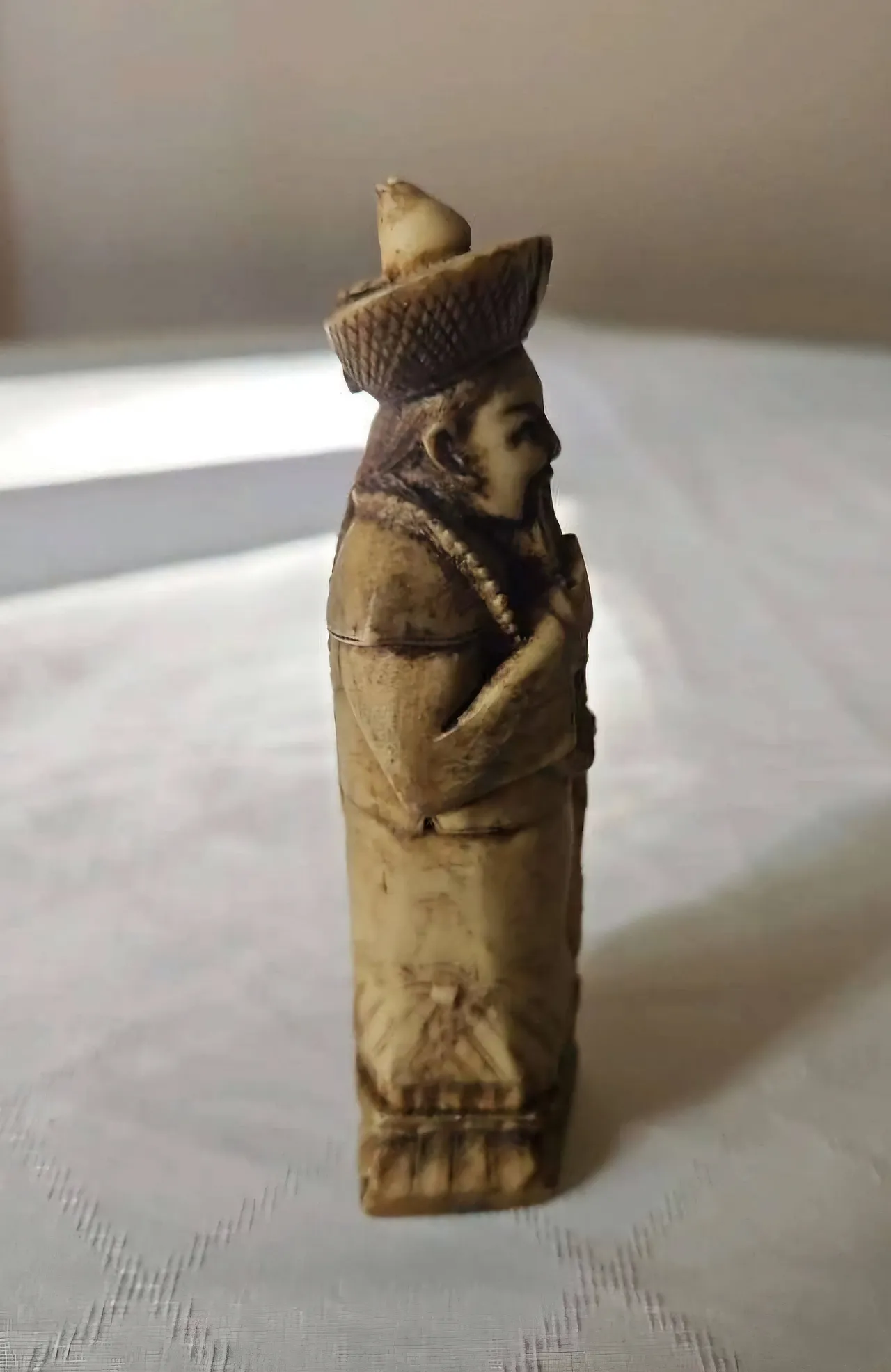 Carved Chinese Ivory Warrior Figure Ming/Quing Dynasty 3