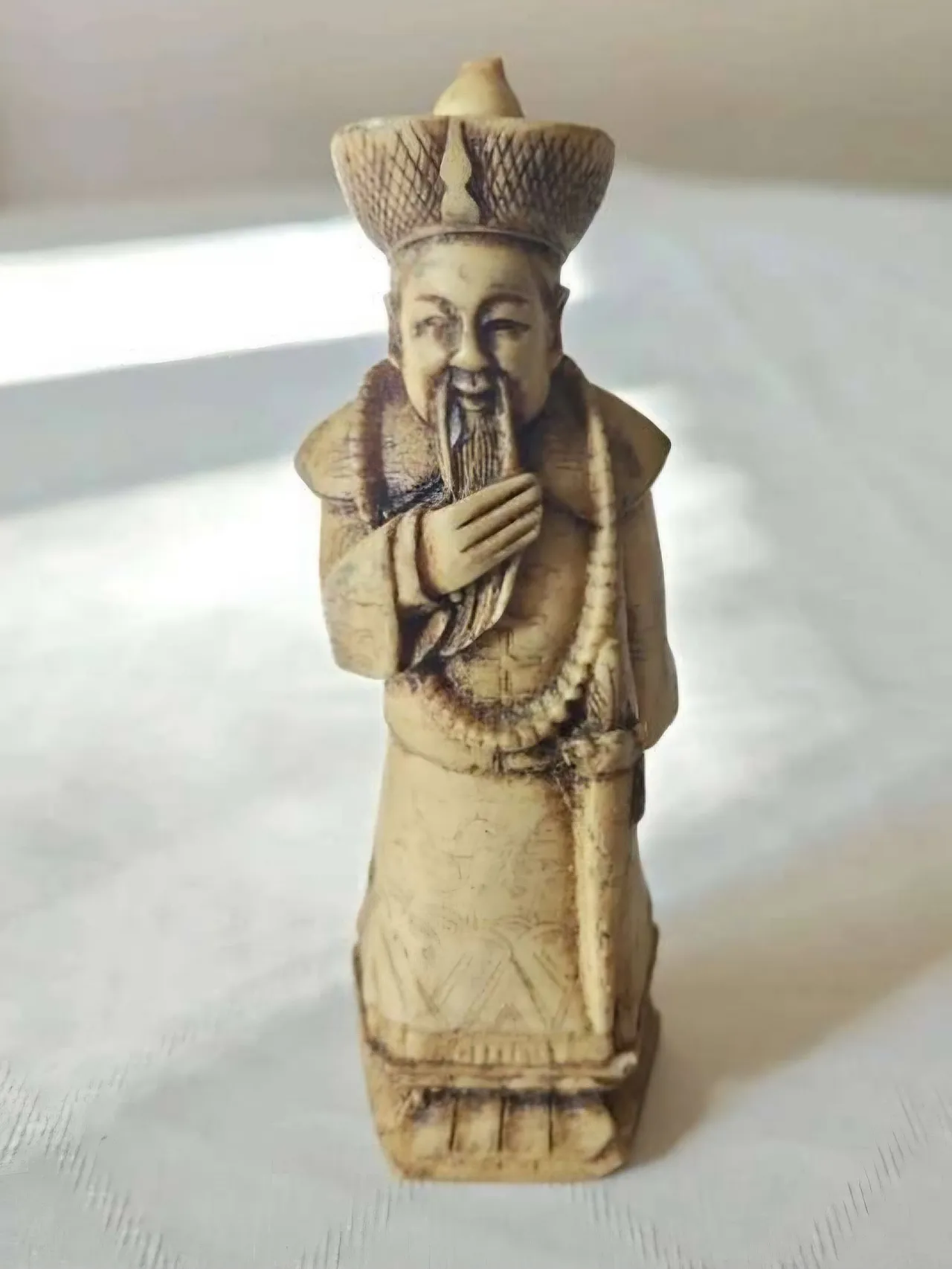 Carved Chinese Ivory Warrior Figure Ming/Quing Dynasty 5