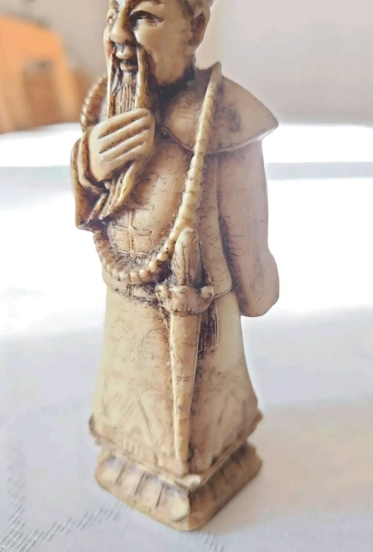Carved Chinese Ivory Warrior Figure Ming/Quing Dynasty 7
