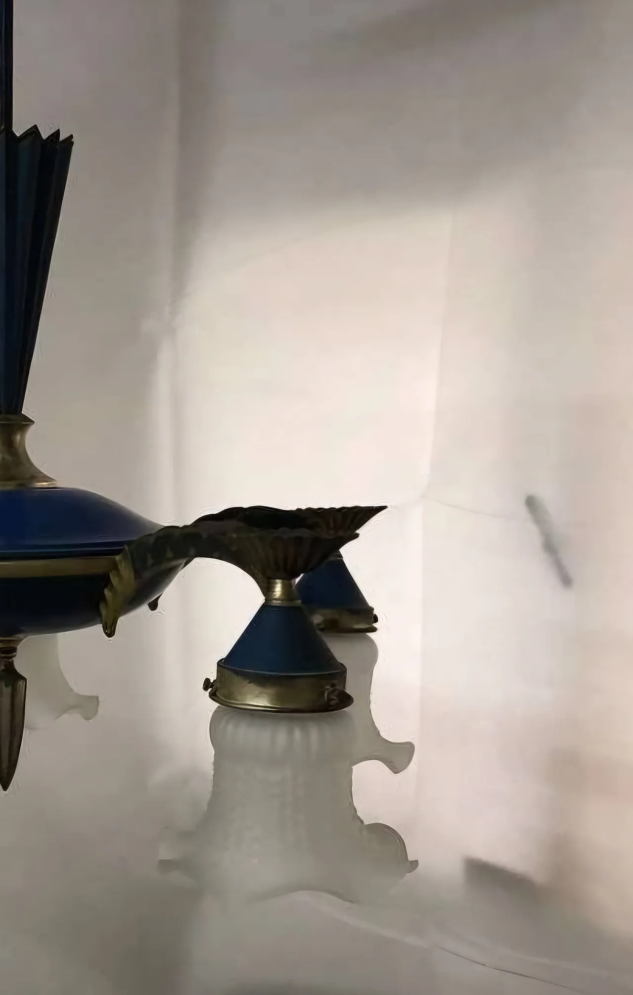 Blue Elegant Chandelier by Dagobert Peche, Early 20th Century 5
