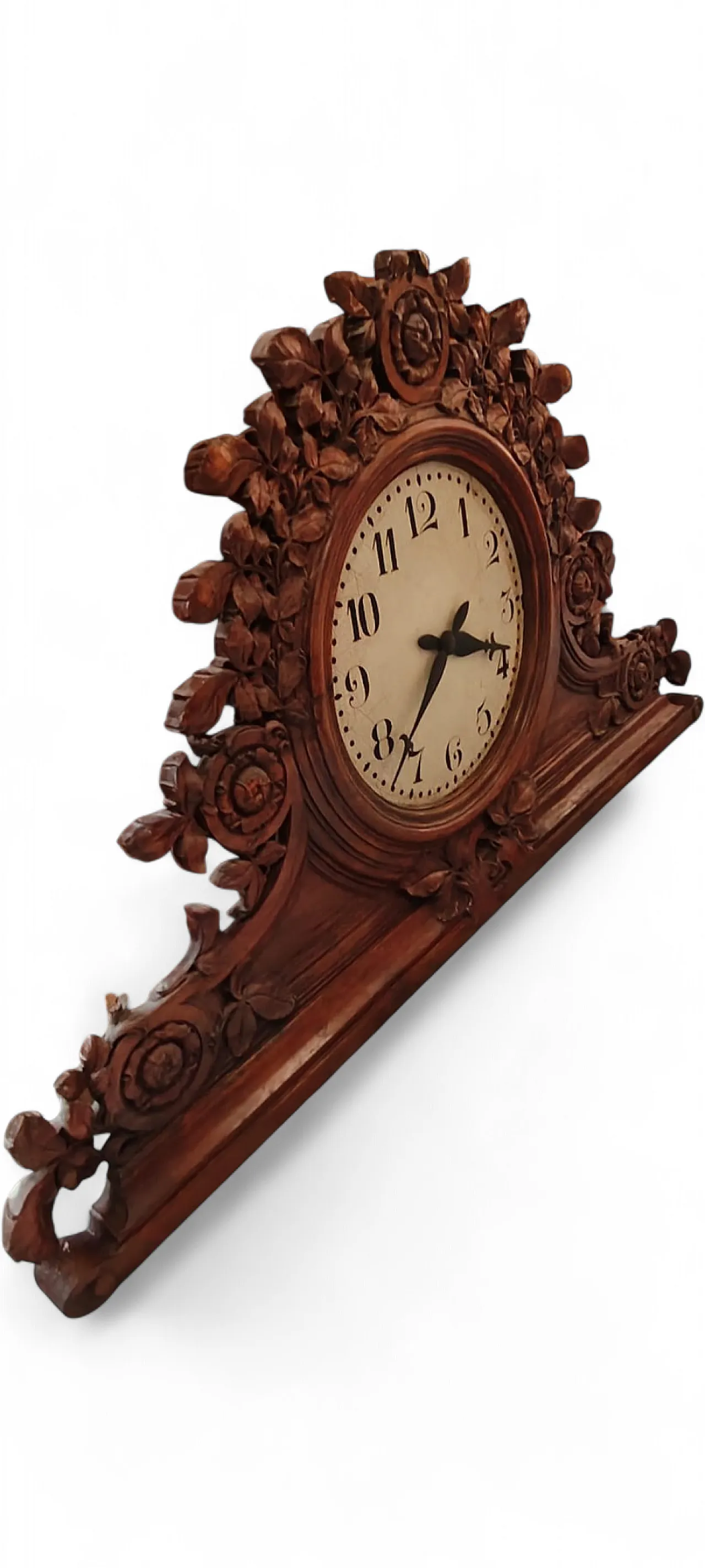 Carved hardwood clock, second half of the 19th century 7