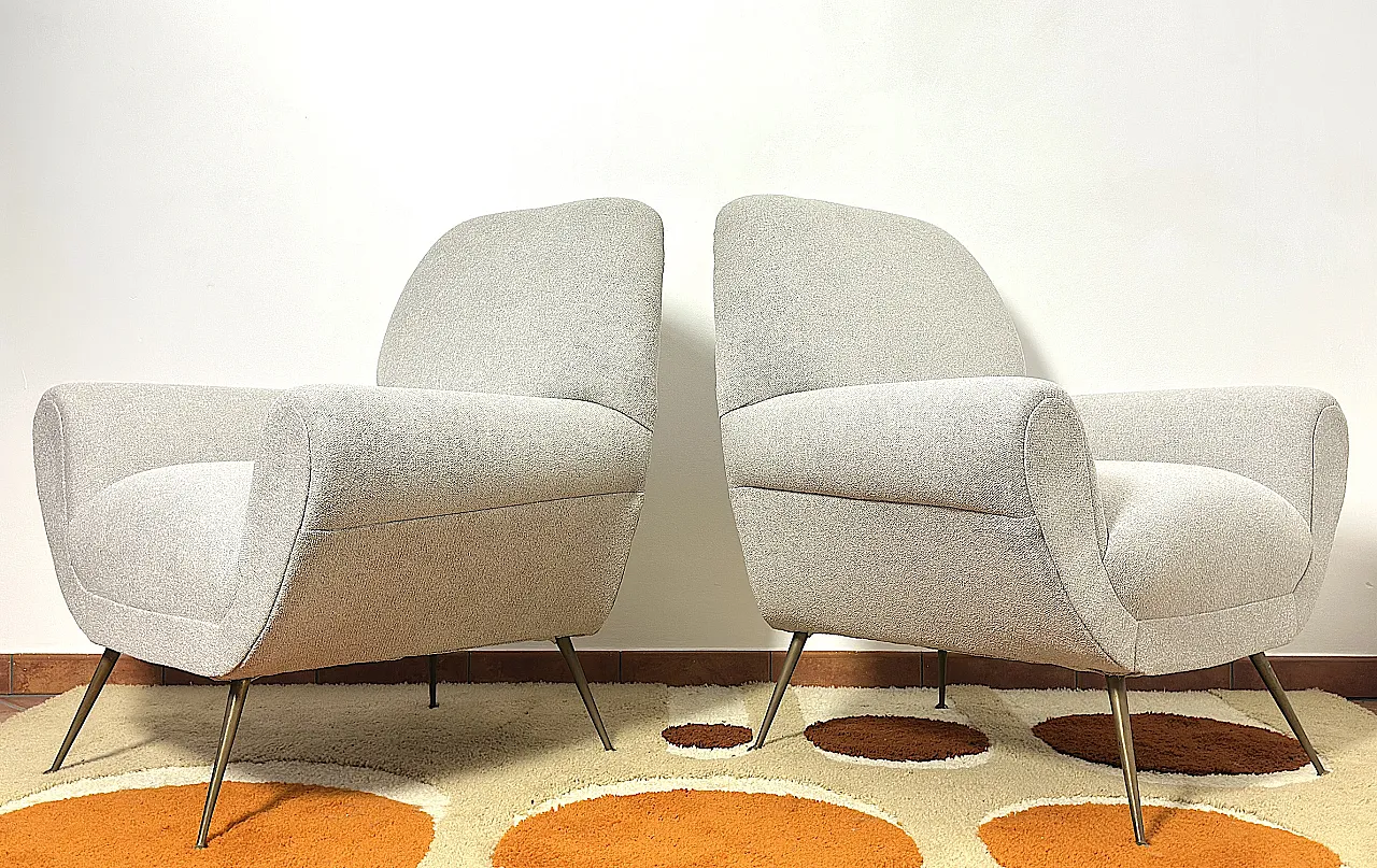 Coppia di Poltrone Gigi Radice By Minotti, anni '50 5