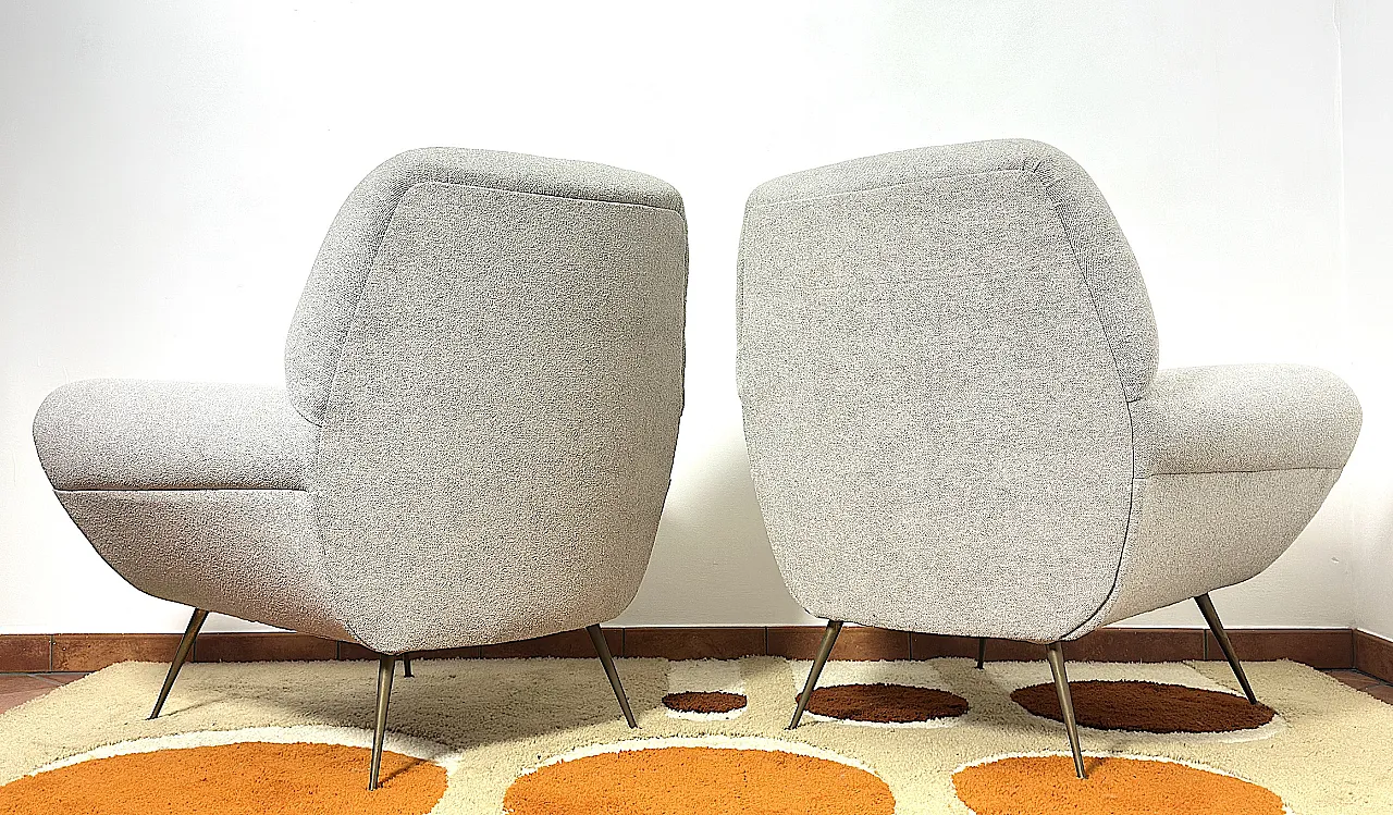 Coppia di Poltrone Gigi Radice By Minotti, anni '50 9