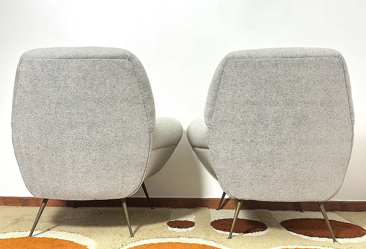 Coppia di Poltrone Gigi Radice By Minotti, anni '50 11
