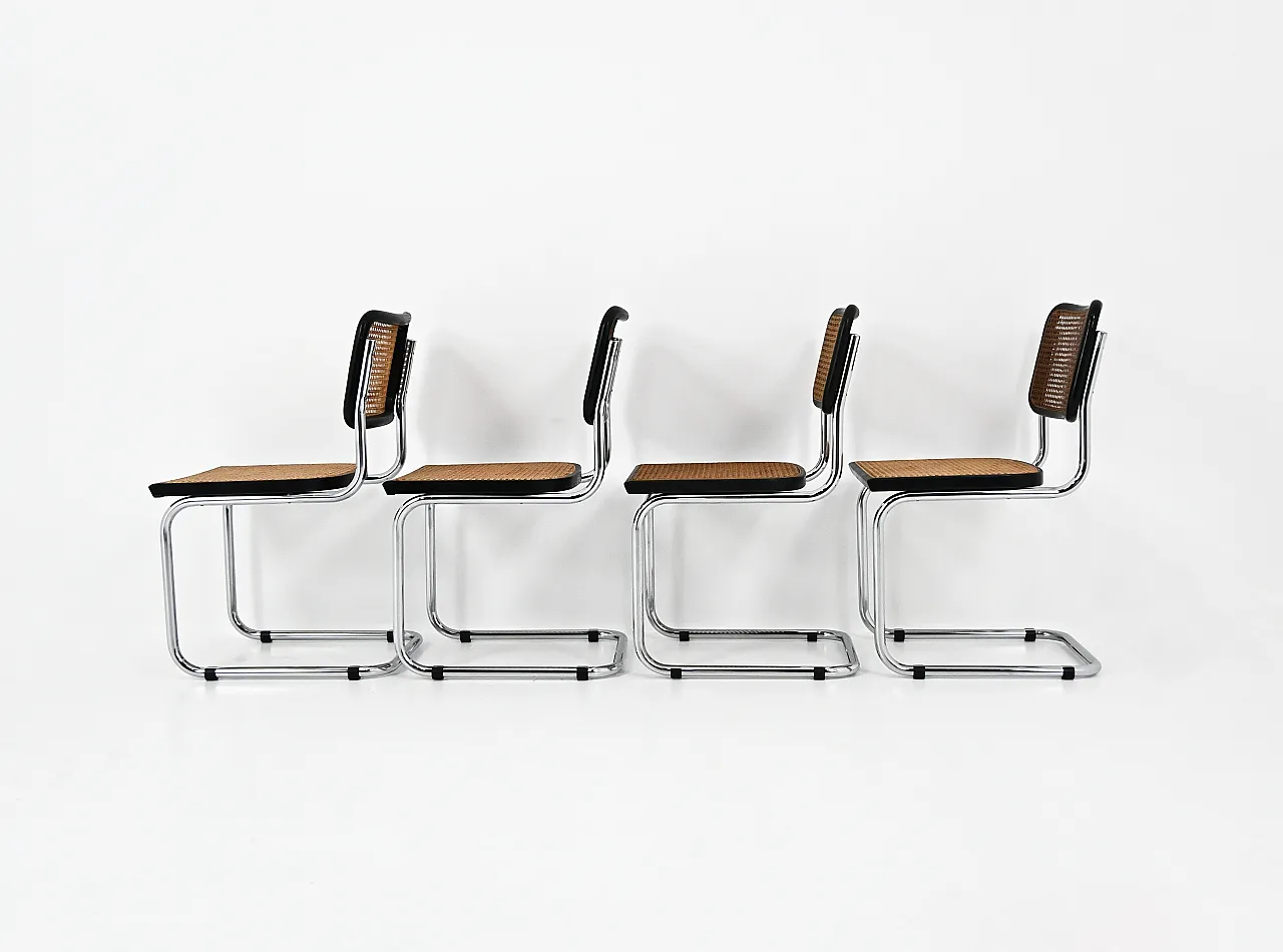 4 Dining Chairs Style B32 by Marcel Breuer, 90s 6