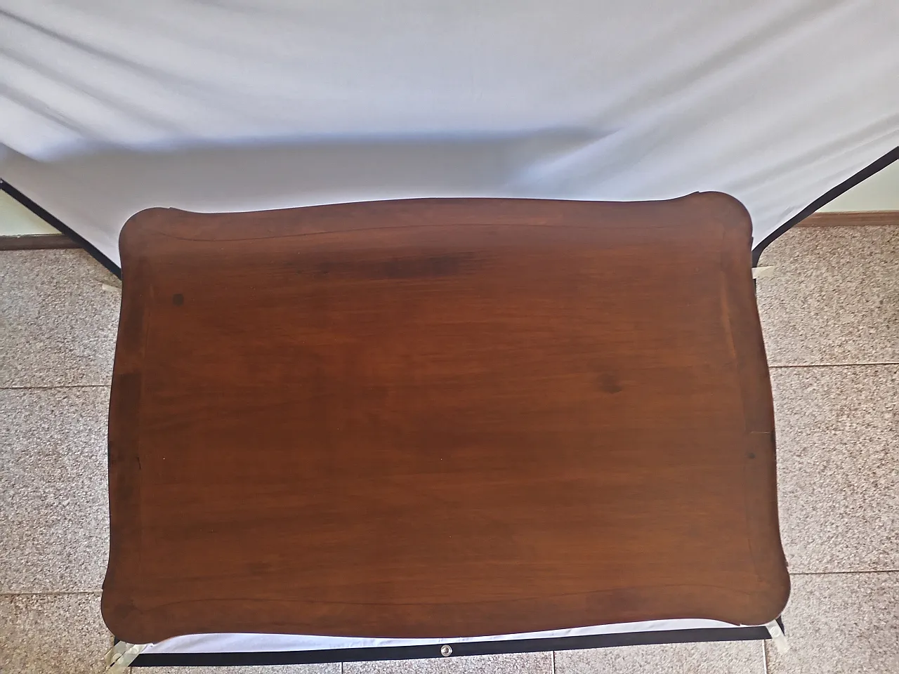 Biedermeier squared cherry console, early 19th century 8