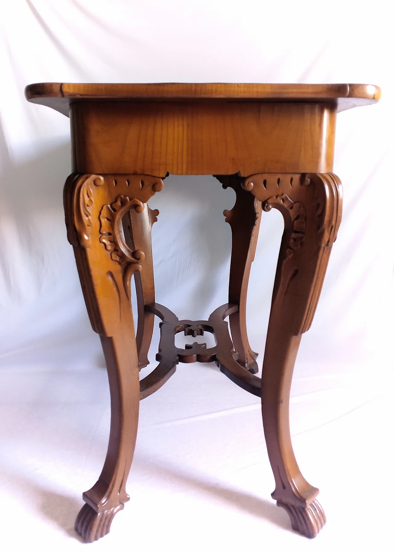 Biedermeier squared cherry console, early 19th century 9