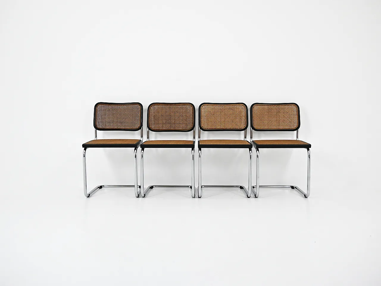 4 Dining Chairs Style B32 by Marcel Breuer, 90s 3