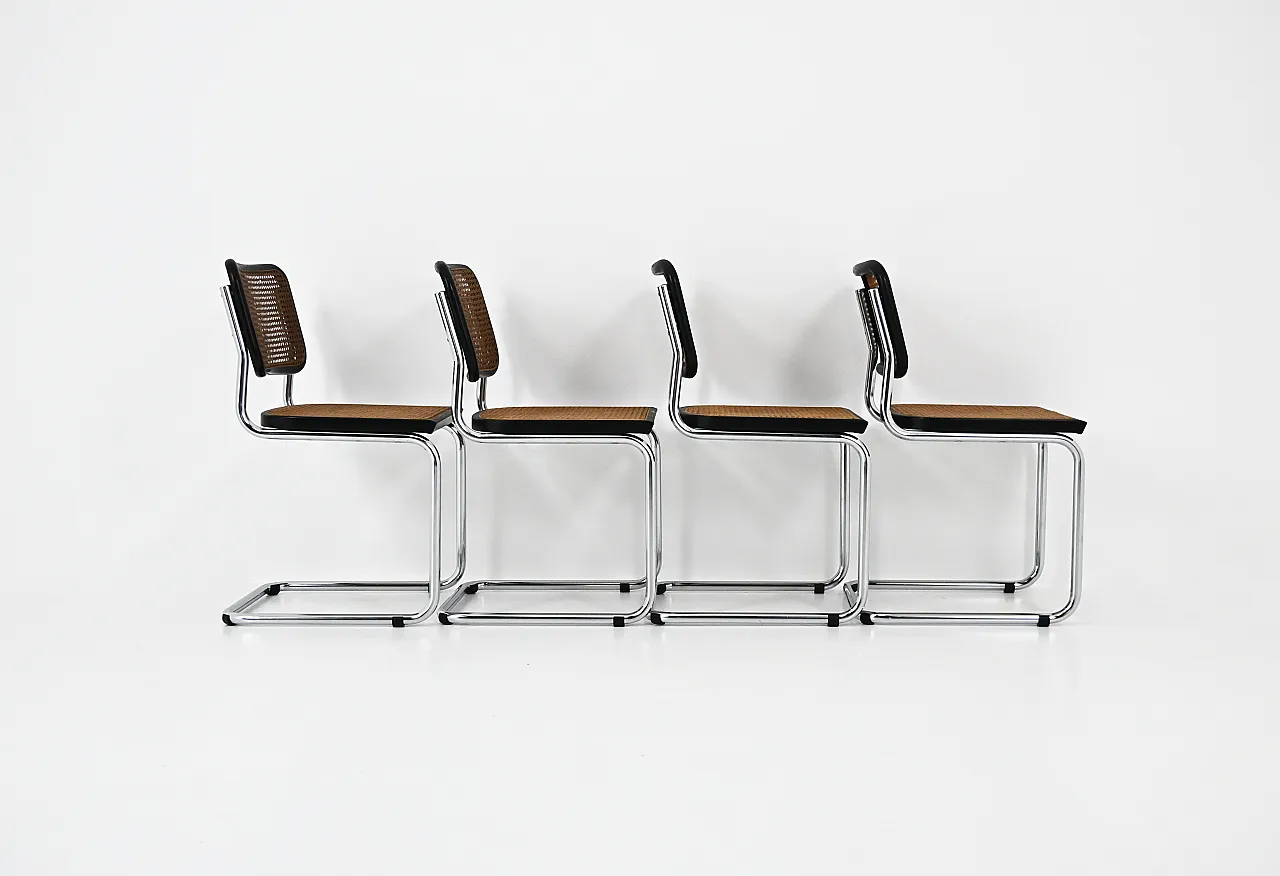 4 Dining Chairs Style B32 by Marcel Breuer, 90s 4