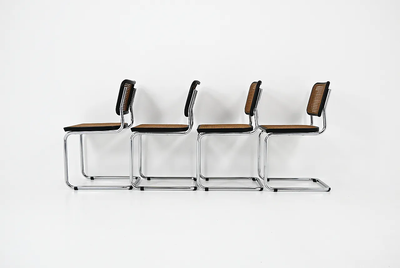 4 Dining Chairs Style B32 by Marcel Breuer, 90s 6