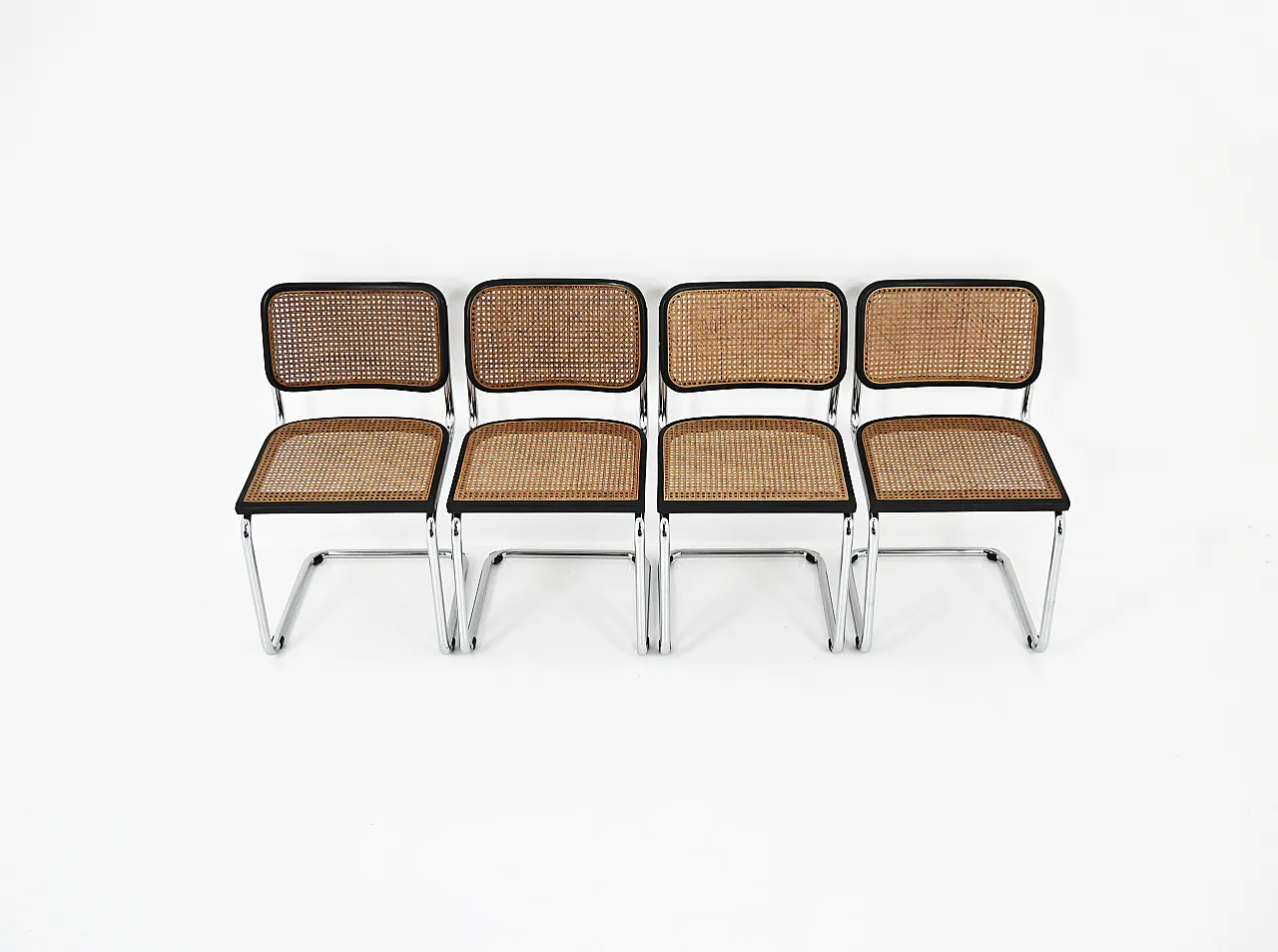 4 Dining Chairs Style B32 by Marcel Breuer, 90s 7