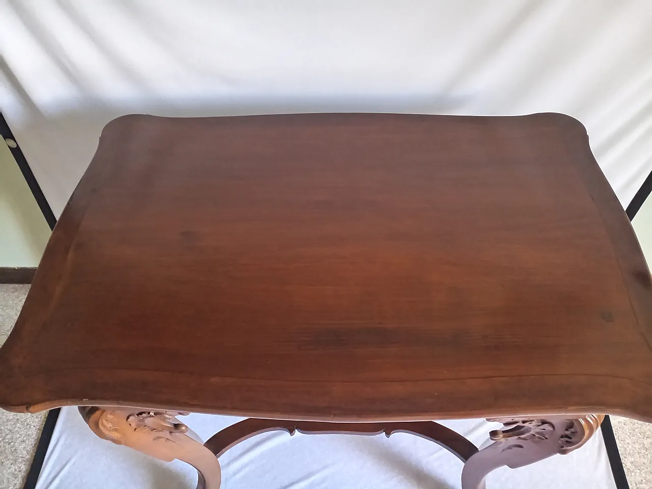 Biedermeier squared cherry console, early 19th century 17