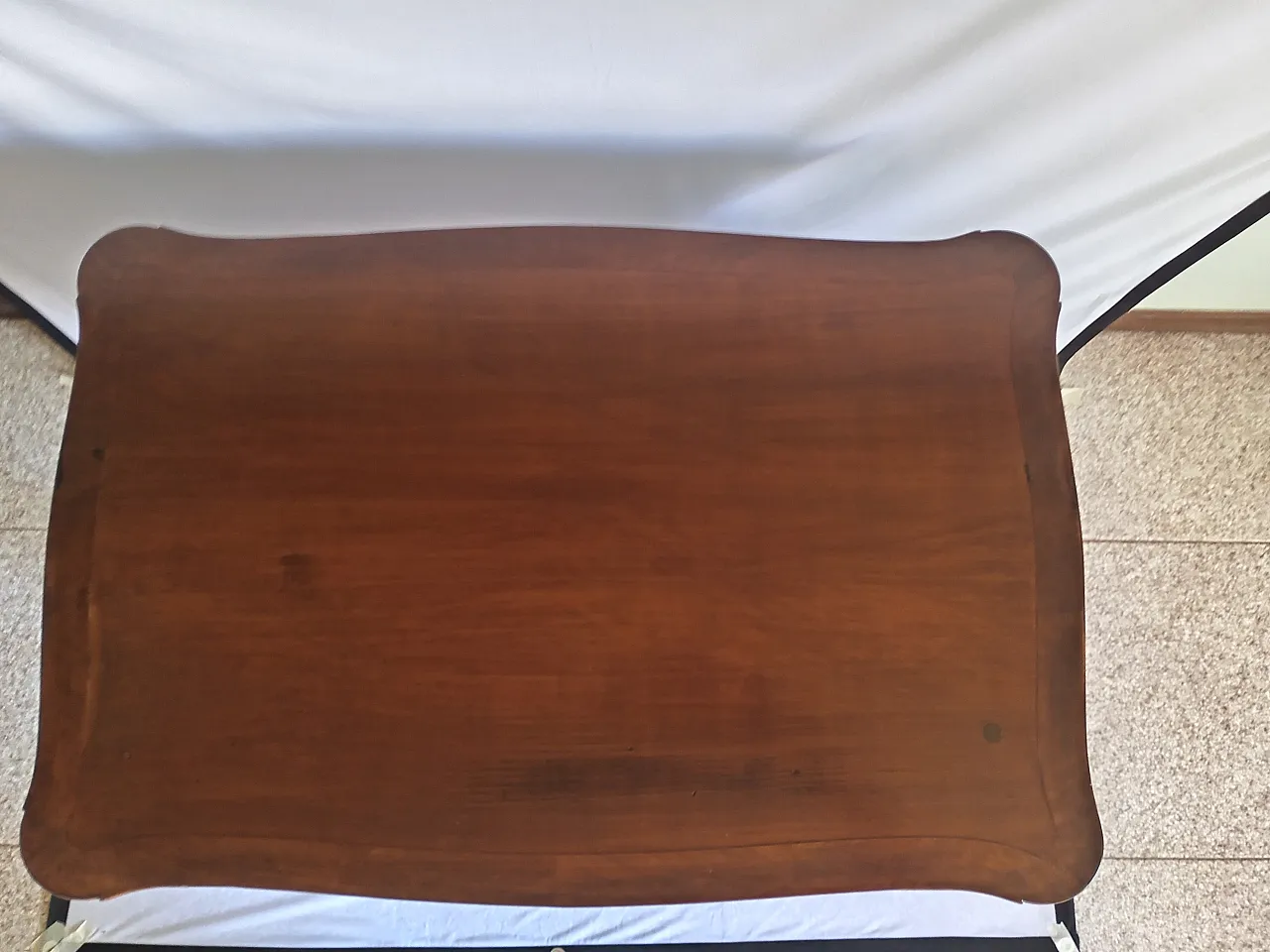 Biedermeier squared cherry console, early 19th century 18