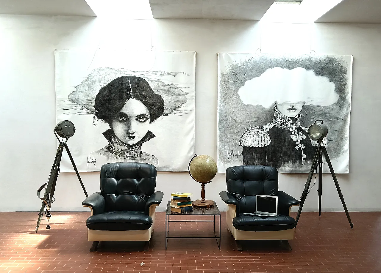 Pair of leather Relax armchairs by  by Mobili Pizzetti-Roma, 1960s 7