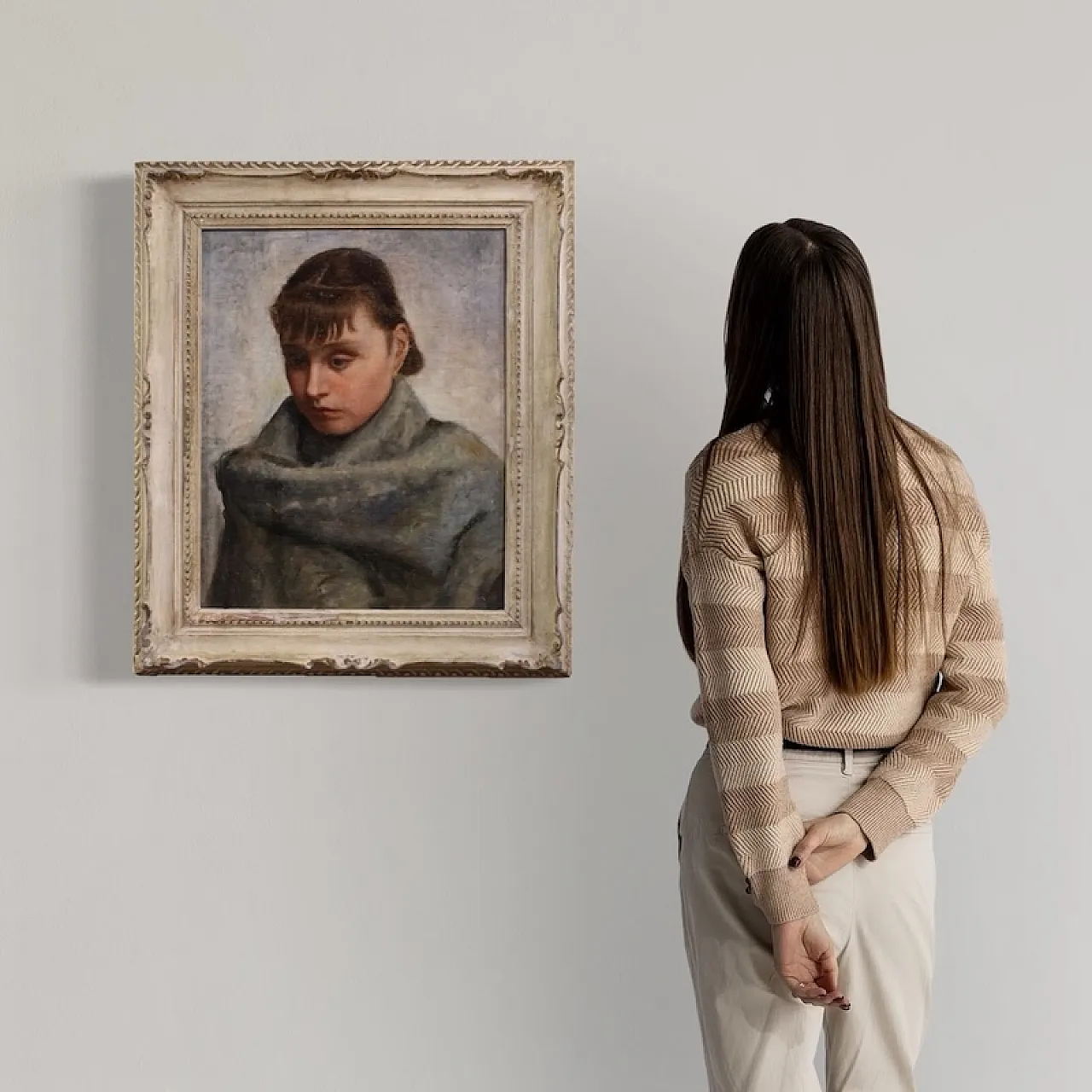 Portrait of a woman in Impressionist style, early 20th century 3