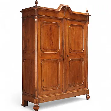 Umbertino wardrobe in walnut, 19th century
