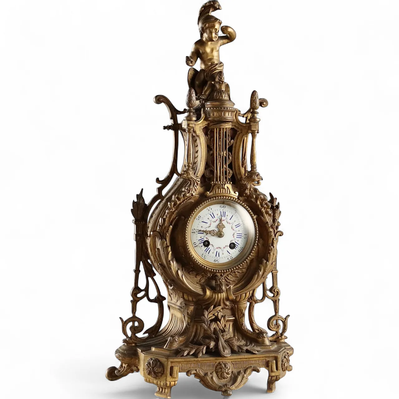 Eclectic style mantel clock, 19th century 11