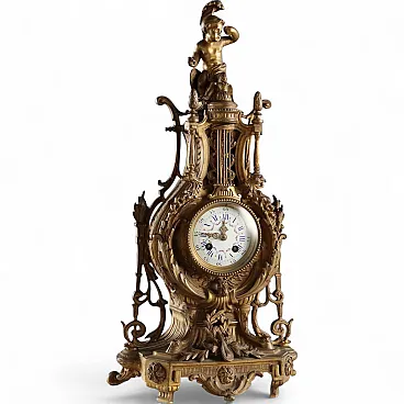 Eclectic style mantel clock, 19th century