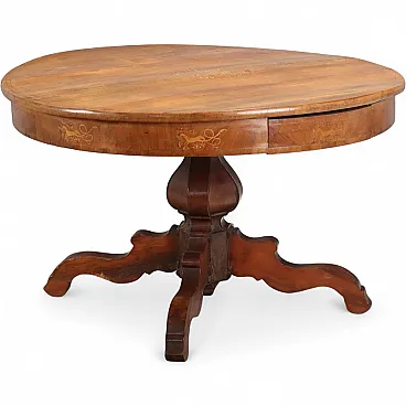 Walnut table, 19th century